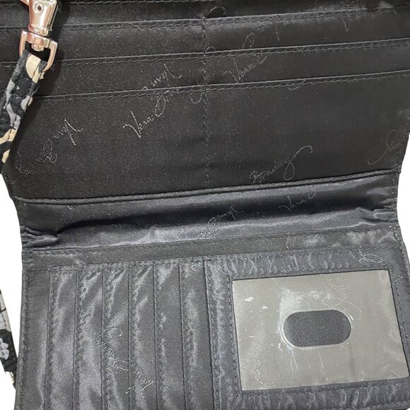 Vera Bradley Quilted Cotton Crossbody Bag/Wallet With Adjustable Strap & Multipl - Picture 7 of 7